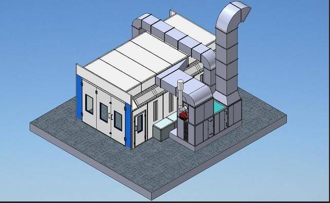 CJ 6 Spray Booth for Trucks and Buses 16