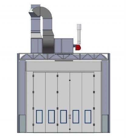 CJ 6 Spray Booth for Trucks and Buses 19