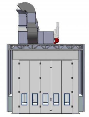 CJ 6 Spray Booth for Trucks and Buses 22
