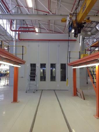 CJ 6 Spray Booth for Trucks and Buses 56